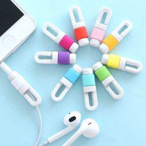 USB Data Charger Cable Saver Protecto eadphone Headset Earphone Wire Cord Protective 500pcs