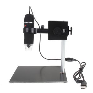 Livraison gratuite Loupe de réparation de microscope numérique USB 8LED 500X Support de microscope numérique USB Grossissement Lampe de support à souder