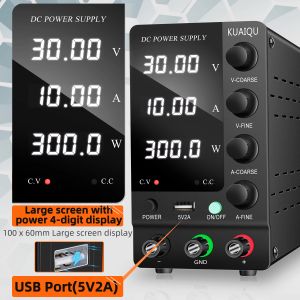 Alimentation électrique de laboratoire réglementée USB 30V 5A 10A DC Variable Tension Courant de courant Réparation du régulateur PCB Téléphone Charge de batterie