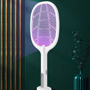 Usb elétrico recarregável mão swatter repelente bug vespa fly zapper raquete inserções assassino produtos de controle de pragas 0129