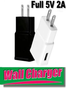 Chargeur mural rapide USB complet 5V 2A AC adaptateur de chargeur de voyage pour la maison prise US EU pour smartphone universel téléphone Android blanc noir Colo6929403