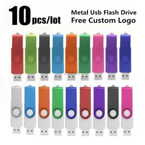 Unidades Flash USB 10 Pçs/lote Hight Qualidade USB Flash Drive Pen Drive 4GB 8GB 16GB 32GB Usb Pendrive 64gb Memory Stick Real Capacidade U Disk Cle Usb