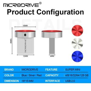 USB Flash Drives Vente chaude Mini clé USB 4GB 8GB 32GB PenDrive minuscule clé USB 64gb 128gb U Stick U disque mémoire clé USB petite