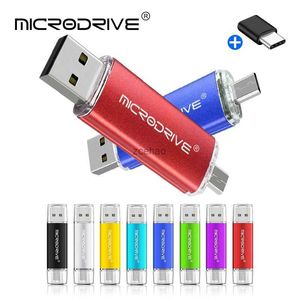 Clés USB Clé USB OTG 2 en 1 clé USB 2.0 128 go 64 go clé usb mémoire clé usb 32 go Micro usb 8 go clé USB pour Android