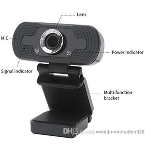 Webcam USB HD 1080P pour ordinateur portable 2MP Webcams d'appel vidéo haut de gamme caméra avec microphone à réduction de bruit avec boîte de vente au détail MQ20