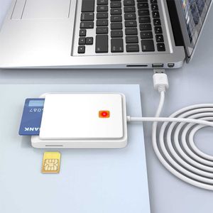 USB SIM Lector de tarjetas inteligentes Memoria para ID Bank SIM CAC ID Card Cloner Connector Adapter para Windows XP Windows 7/8/8.1/10