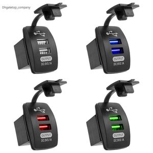 Chargeur de voiture avec prise USB, étanche, 12V-24V, 5V, 3,1 a, charge de téléphone, pour bateau, moto