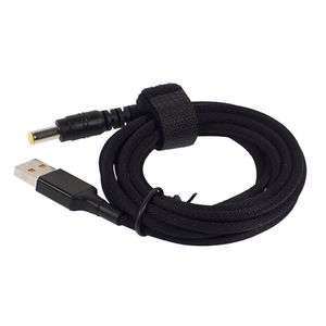 Câble adaptateur de chargement USB vers DC 5.5x2.5mm pour ordinateur portable, cordon de convertisseur tressé 65W pour chargeur d'alimentation PD, bloc de batterie