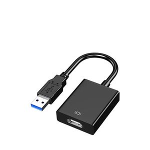Adaptateur USB vers VGA USB 2.0 / 3.0 à VGA Carte vidéo externe Convertisseur multiplié 1080p pour le projecteur de moniteur PC ordinateur portable de bureau