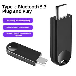USB Type C Bluetooth 5.3 Dongle Adapter for PC Laptop Speaker Wireless Mouse Earphone Keyboard Music Audio Receiver Transmitter