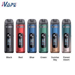 Kit système Uwell Crown X Pod 1500mAh 60W 5,3 ml Écran TFT Débit d'air réglable DTL/RDL Vaping