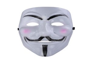 V pour Vendetta Mask Anonymous Guy Fawkes Fancy Costume Costume Cosplay Mask pour les fêtes Carnivals One Size convient à la plupart des adolescents aux adultes8746027