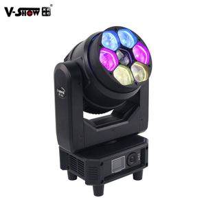 V-Show 7 * 40W RGBW 4in1 LED Moving Head Light Splash 7 Fixture Beam Wash Zoom Lights DMX512 Wash Led Stage Lighting DJ