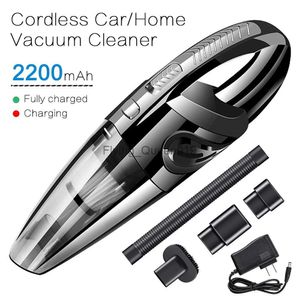 Vacuum Cleaners Mini Portable Rechargeable Dry and Wet 2200mAh 120W 4000pa Car Home Wireless Rechargeable Vacuum Cleaner HEPA FilterYQ230925