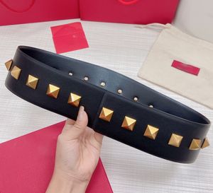 VALENTlNO BIG ceinture en cuir 7CM designer pour homme ceinture femme 5A réplique officielle longueur personnalisée T0P cuir de veau taille européenne cadeaux premium vente directe d'usine 001