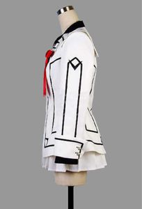 Vampire Knight Cosplay Costume Yuki ou Black Womens Cross White Dress uniforme Y0913