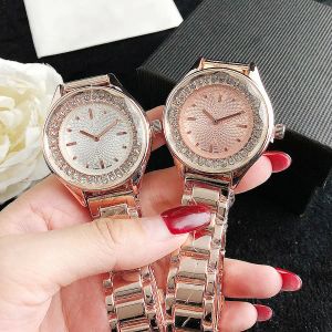 Van livraison gratuite 2024 marque montres femmes fille cristal tête Style métal acier bande Quartz montre-bracelet VE 51