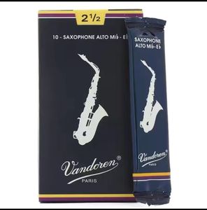 Vandoren – boîtes bleues traditionnelles de marque, accessoires pour instruments de Saxophone Alto Eb, anches 2.0 #2.5 #, 3 #, boîtes de 10