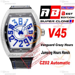 Vanguard Crazy Hours CZ02 Automatic Mens Watch Diamonds Bas
