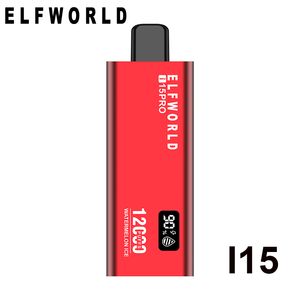 Original Elfworld Shock Price New Ultima Pro Tastefog 12000 Puffs 0% 2% 5% 18 ml E-liquide prérempli pour USA Vapr 15k18k20k vape jetable elf flux d'air écran LED étoile 9k bar