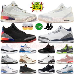 jordan 3 NIKE jordans3 retro 3s Athletic 3s White Cement basket shoes jumpman og shoes 3 UNC J Balvin Palomino Men 's women' s Training shoes DHgate 【code ：L】