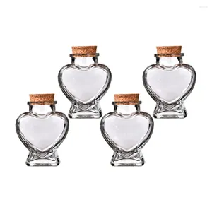 Vases 4 PCS Décorer DIY Souhaiter Bottle Wedding Favors Wood Cork Bots Bottes en bois