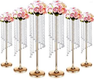 Vases 90cm 6pcs Flower Vase Twist Shape Stand Golden Silver Wedding Table Centor Cental Crystal Road Dire
