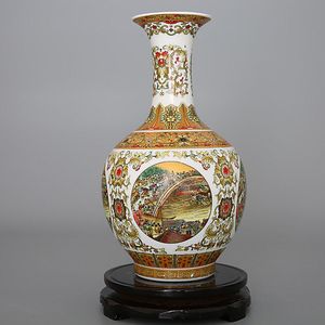 Vases Chinois Jingdezhen Céramique Qingming Shanghetu Vase Figurine Maison Salon Ameublement Décoration Artisanat Bureau Bureau Accessoires