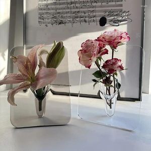 Vases créatives en verre transparent en verre transparent