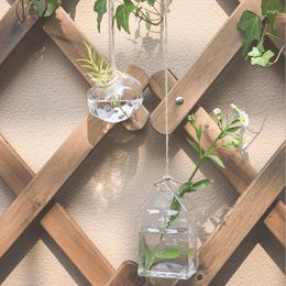 Vases jardinières en verre tenture murale plantes à Air porte-plante système de culture hydroponique Vase Terrariums conteneur