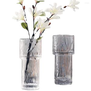 Jarrones jarrones de vidrio creativo decoraciones simples simples flores flores secas y trapo de flores sala de estar decoración de mesa de sala