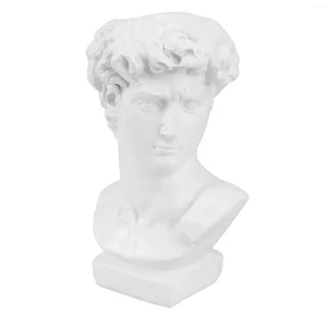 Jarrones estatua griega macetero David jarrón cabeza maceta escultura busto diosa suculenta resina pluma cara flor titular en forma humana romana