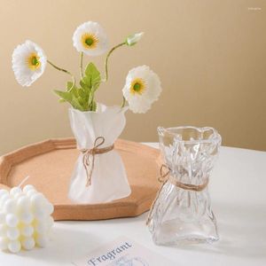 Vases Pots de vase irréguliers Plantes de bureau Simple Bureau Small Flower Centres Hydroponics Decorative Purse Fleurs