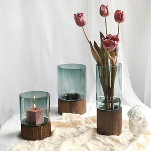 Vases Luxury Modern Art Transparent Glass Vase Decoration Decor Home Decor Nordic Mdoern Large For Flowers Living Room Gift