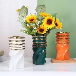 Jarrones Modern Creative Decoration Vase El Living Room Simple Handicraft Ceramicator encimera