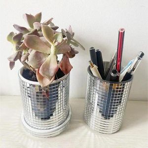 Vases Vase de cylindre de fleur moderne Vase de table simple pot en céramique accessoires de verre de plante décorative pour la décoration de la maison