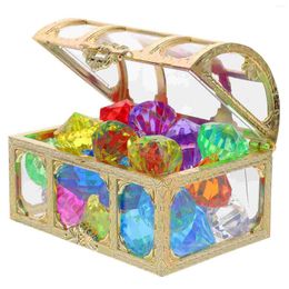 Vases Princess Crystal Box Treasure Childrens Jewelry Girls Girls acryliques Cylins Crystals Faux Gemmes