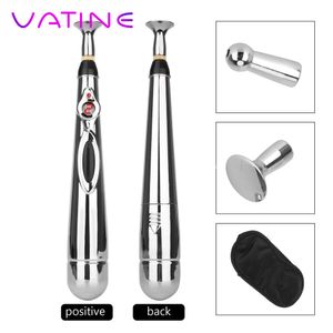 Vatine Electric Shock Stick Pecho Clítoris Penis Masaje Nipple Estimulador Electro Coqueteo Juguetes Sexy Para Hombre Mujer Orgasmo