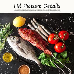 Toile de cuisine avec légumes et poissons, peinture sur toile, affiches et imprimés de Restaurant scandinave moderne, tableau d'art mural pour salon
