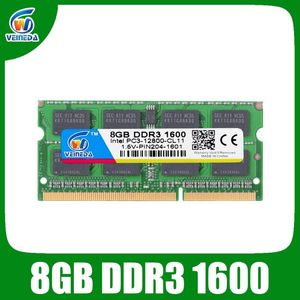 Veineda DDR3 8GB RAM SODIMM DDR 3 4GB 1600 1333 pour la mémoire RAM de l'ordinateur portable Intel AMD