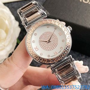 Vers designer Watch Women Fashion Marque Luxury Crystal Quartz Watch for Women Quartz Watchs Luxury Lady Girl Girl Style Leather Strap Band