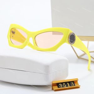 Gafas de sol Versage runway cat-eye sunglass Montura amarilla brillante polit goggles montura pequeña tendencia de la moda gafas vintage para mujer estuche original gafas de sol de diseñador
