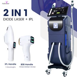 Machine d'épilation au laser à diode verticale 2 en 1 IPL 5 longueurs d'onde filtre traitement de l'acné de la peau 530NM rajeunissement de la peau pour les femmes livraison gratuite