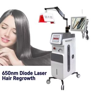 Machine professionnelle verticale de croissance de cheveux de laser pour nourrir et renforcer les cheveux, ascenseur automatique pour les salons de coiffure