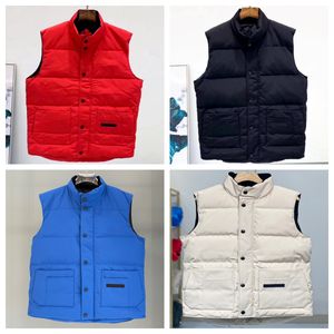 Chaleco chaleco abrigo de invierno chaqueta acolchada bodywarmer chaleco de diseñador para hombre chaleco material de plumas suelto negro blanco azul moda tendencia pareja abrigo