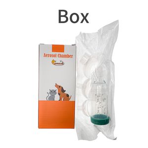 Inhalateur vétérinaire Nébuliseur Nébuliseur Inhalateur pour chiens pour chiens avec 2 masques faciaux en silicone médical doux