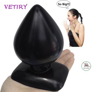 VETIRY, tapón Anal supergrande, juguetes sexys para mujeres y hombres, consolador grande, tapones para los glúteos, masaje de próstata masculino, expansión del ano femenino