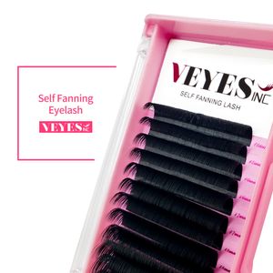 Veyes Inc Easy Fanning Extensions de cils Veyelash cc curl volume russe lash Fast Bloom Automatic Flowing Maquillage Beauty
