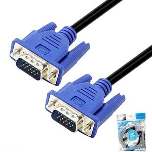 VGA Cable Computer Monitor TV Projecteur HD Cable VGA VGA Video Extension Line pour connecter les moniteurs et projecteurs des ordinateurs portables 5m