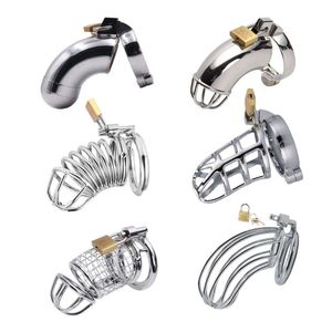 Vibrateur Big Metal Cock Cage Dispositif de chastet￩ masculine BDSM Toys sexuels pour hommes Lock Bondage ￩rotique mari Loyalty Drop Exp￩dition TW3S